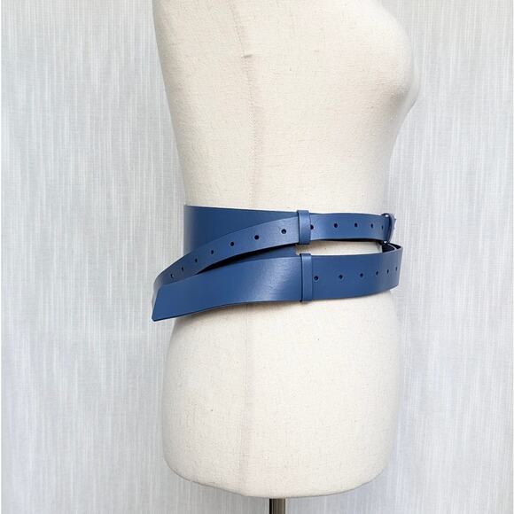 SRB Smart.Rich.B#tch Belt Womens Cobalt Statement Leather Double-wrap Design main image 10